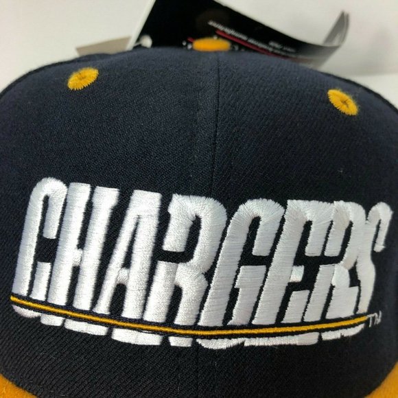 Vintage Chargers New Era Made USA Deadstock Hat Wool Football NFL Cap Size 6 7/8 - Picture 1 of 11